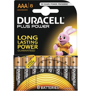 Duracell DUR018549 - Plus Power Batterien, AAA 8er D-Click