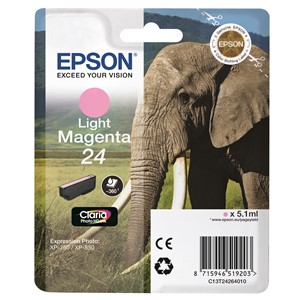 Epson C13T24264012 - 24 Tintenpatrone hell magenta
