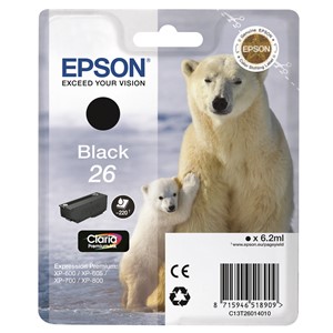 Epson C13T26014012 - 26 Tintenpatrone schwarz