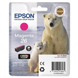Epson C13T26134012 - 26 Tintenpatrone magenta