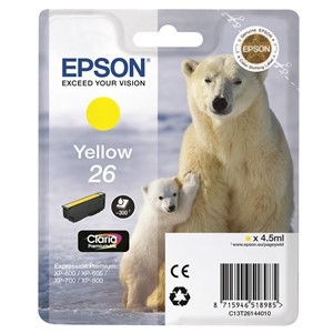 Epson C13T26144012 - 26 Tintenpatrone gelb