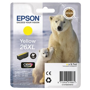 Epson C13T26344012 - 26XL Tintenpatrone gelb