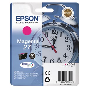 Epson C13T27034012 - 27 Tintenpatrone, magenta