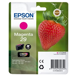 Epson C13T29834012 - 29 Tintenpatrone, magenta