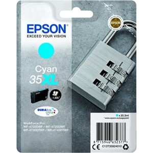 Epson C13T35924010 - T3592 Tintenpatrone, cyan, hohe Füllmenge