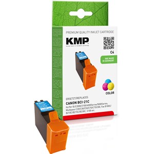 KMP 0900,0030 - Tintenpatrone, color, kompatibel zu Canon BCI-21C