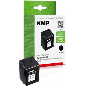 KMP 0900,4201 - Tintenpatrone, schwarz, kompatibel zu Canon BC-20