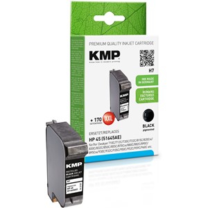 KMP 0927,4451 - Tintenpatrone, wiederaufbereitet, kompatibel zu HP 45