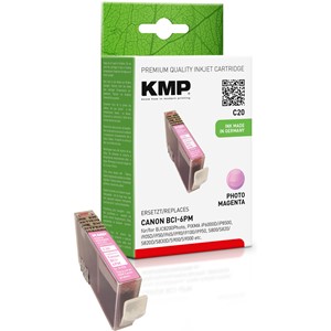 KMP 0958,0046 - Tintenpatrone light magenta, kompatibel zu Canon BCI-6PM