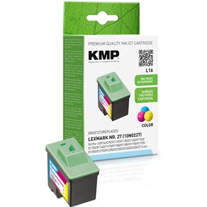 KMP 1017,4270 - Tintenpatrone, color, kompatibel zu Lexmark 10N0227, Nr.27