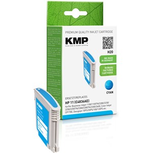 KMP 1029,4363 - Tintenpatrone, cyan, kompatibel zu HP C4836AE, HP11