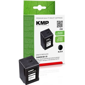 KMP 1036,4201 - Tintenpatrone, schwarz, kompatibel zu Canon BX-20