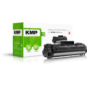 KMP 1211,4000 - Tonerkassette, schwarz, kompatibel zu HP 36A (CB436A)