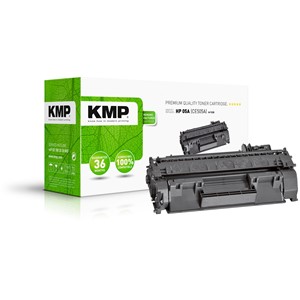 KMP 1217,8000 - Tonerkassette, schwarz, kompatibel zu 05A (CE505A)
