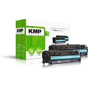 KMP 1218,0021 - Tonerkassetten Doppelpack, schwarz, kompatibel zu 304A (CC530A)