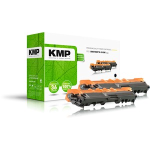 KMP 1245,0021 - Tonerkassetten Doppelpack, schwarz, kompatibel zu TN241BK