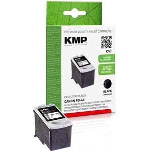 KMP 1500,4001 - Tintenpatrone, schwarz, kompatibel zu Canon PG-40