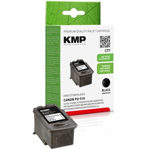 KMP 1511,4001 - Tintenpatrone, schwarz, kompatibel zu Canon PG-510