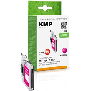 KMP 1523,0006 - Tintenpatrone, magenta, kompatibel zu Brother LC-985M