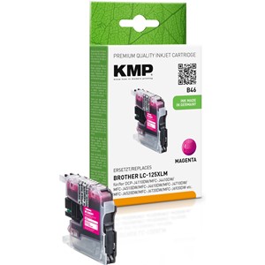 KMP 1526,0006 - Tintenpatrone, magenta, kompatibel zu Brother LC125XLM