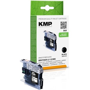 KMP 1529,0001 - Tintenpatrone, schwarz, kompatibel zu Brother LC223BK