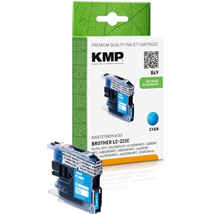 KMP 1529,0003 - Tintenpatrone, cyan, kompatibel zu Brother LC223C