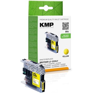 KMP 1530,0009 - Tintenpatrone, yellow, kompatibel zu Brother LC225XLY