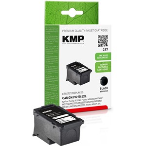 KMP 1562,4001 - Tintenpatrone, schwarz, kompatibel zu PG545XL