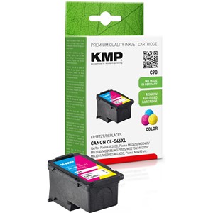 KMP 1563,4030 - Tintenpatrone, dreifarbig, kompatibel zu CL546XL