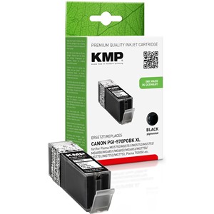 KMP 1567,0001 - Tintenpatrone, schwarz, kompatibel zu Canon PGI570PGBKXL
