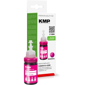 KMP 1571,0006 - Tintennachfüllflasche, magenta, kompatibel zu Canon GI490M (0665C001)
