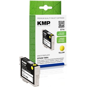 KMP 1608,4009 - Tintenpatrone, yellow, kompatibel zu Epson T0804