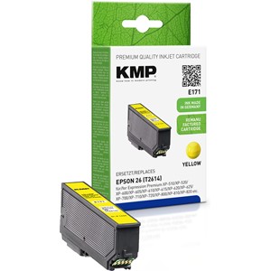 KMP 1626,4809 - Tintenpatrone, yellow, kompatibel zu Epson 26 T2614