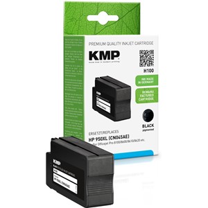 KMP 1722,4001 - Tintenpatrone, recycled, mit Chip, schwarz, kompatibel zu HP 950XL (CN045AE)