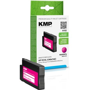 KMP 1723,4006 - Tintenpatrone, recycled, mit Chip, magenta, kompatibel zu HP 951XL (CN047AE)