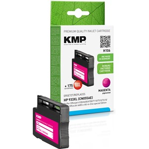 KMP 1726,4006 - Tintenpatrone, recycled, mit Chip, magenta, kompatibel zu HP 933XL (CN055AE)