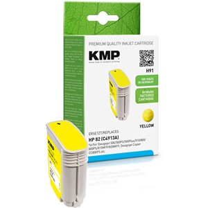 KMP 1730,0009 - Tintenpatrone, yellow, kompatibel zu HP 82 (C4913A)