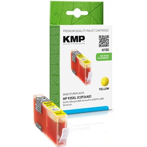 KMP 1744,0009 - Tintenpatrone, yellow, kompatibel zu 935XL (C2P26AE)