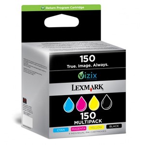 Lexmark 14N1910E - 150 Tintenpatronen Multipack, schwarz und 3-farbig