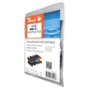 Peach 0B319260 - Spar Pack Plus Tintenpatronen, kompatibel zu Brother LC-1280Bk/C/M/Y
