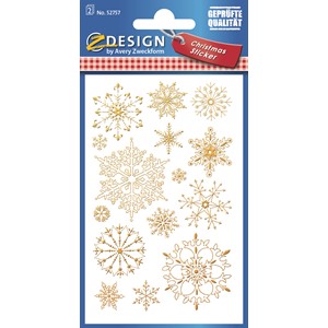 Z-Design 52757 - Papier Sticker Eiskristall geprägt