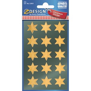 Z-Design 52801 - Sticker Glanzfolie Sterne gold