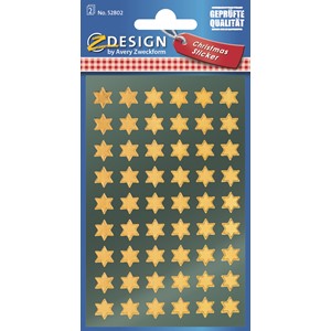 Z-Design 52802 - Sticker Glanzfolie Sterne gold