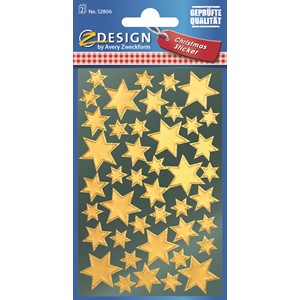 Z-Design 52806 - Sticker Glanzfolie Sterne gold