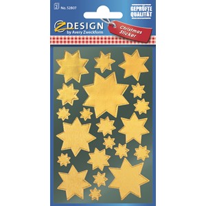 Z-Design 52807 - Sticker Glanzfolie Sterne gold