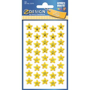 Z-Design 53191 - Papier Sticker Sterne