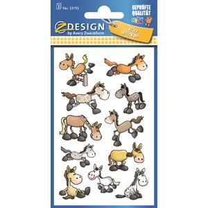 Z-Design 53192 - Papier Sticker Pferde