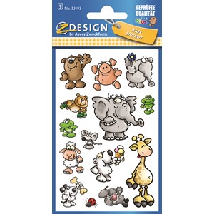 Z-Design 53193 - Papier Sticker Tiere