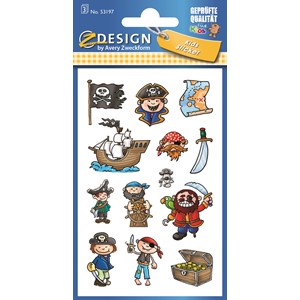 Z-Design 53197 - Papier Sticker Piraten