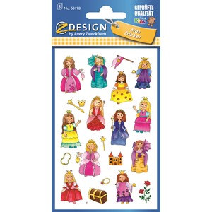 Z-Design 53198 - Papier Sticker Prinzessin